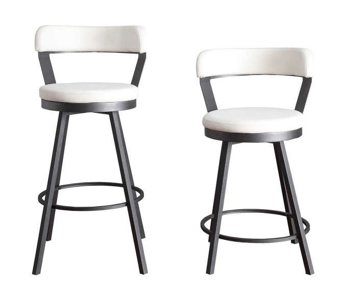 Cortez Swivel Bar Stools - White